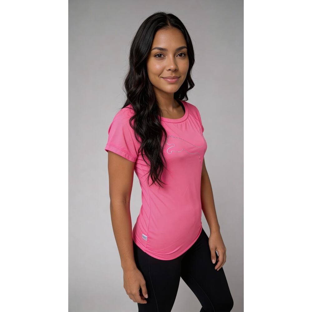 Polyester athletic t-shirt, Puma Train Favorite Jersey Cat Tee